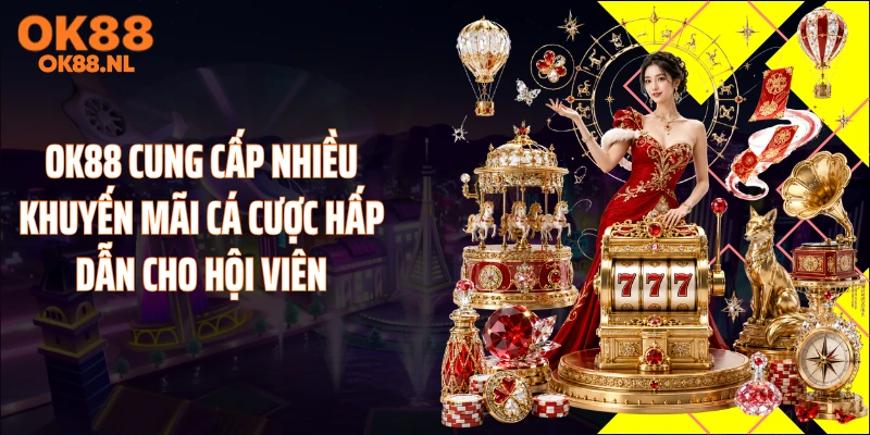 OK88 cung cấp nhiều khuyến mãi cá cược hấp dẫn cho hội viên